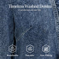 🧥 50% OFF NOW! 🌸 Women's Ruffle Trim Open-Front Denim Jacket – Lightweight & Feminine – Versatile & Chic 👗