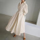 🔥2026 Hot Sale 50% OFF🔥 Women's Plain Cotton Lapel Shirt Wrap Dress