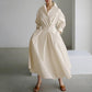🔥2026 Hot Sale 50% OFF🔥 Women's Plain Cotton Lapel Shirt Wrap Dress