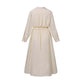 🔥2026 Hot Sale 50% OFF🔥 Women's Plain Cotton Lapel Shirt Wrap Dress