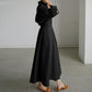 🔥2026 Hot Sale 50% OFF🔥 Women's Plain Cotton Lapel Shirt Wrap Dress