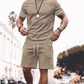 👕 50% OFF NOW! 🔥 Men's Striped T-Shirt & Shorts 2-Piece Set – Breathable Fabric, Relaxed Fit & Perfect for Summer Days ☀️