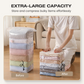 🔥LAST DAY SALE BUY 2 GET 1 FREE!!🏆🇬🇧 UK’s #1 Best💯No‑Pump Vacuum Storage Bags – Press & seal, no pump needed. Saves 80% space, keeps clothes dry & dust‑free. Perfect for bulky bedding & off‑season gear. 🛏️🗄️