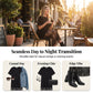 Modern Layered-Look Tee Dress with Lace Hem