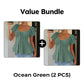 Women's Puff Sleeve Drawstring Ruched Peplum Top