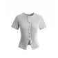 Women's Knit Button-Down Tank Top