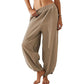 👖 50% OFF NOW! ✨ Women's Casual Elastic Waist Wide Leg Pants – Comfort Fit & Side Pockets 🌸