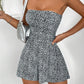 Women's Strapless A-Line Romper