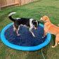 Foldable mat for outdoor swimming pools and a watering can