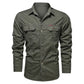 ⏰🔥LIMITED TIME 50% OFF! 👔 Men’s Long Sleeve Cotton Workwear Shirt – Durable, Comfortable & Perfect for Everyday Work ✨💪