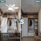 🔥Sale-50%OFF-🎁2-IN-1 PORTABLE CEILING FAN & LIGHT with Remote Control