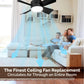 🔥Sale-50%OFF-🎁2-IN-1 PORTABLE CEILING FAN & LIGHT with Remote Control