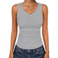 ⛱️Last Day Special Price ￡9.99!!💞Women's V-Neck Ribbed Knit Tank Top