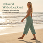 🏖️Summer Sale-50% OFF✨Women's Solid-Color Pleated Cotton-Linen Cropped Pants