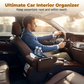 🚗🥤5-in-1 Car Armrest Cushion – Centre Console Box with Tissue Holder, Cup Holder & Storage Pockets