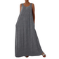 👗 LIMITED-TIME 50% OFF! ✨ Women's Sleeveless Maxi Dress – Solid Color, Side Pockets, A-Line, Durable Polyester 🌸