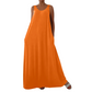 👗 LIMITED-TIME 50% OFF! ✨ Women's Sleeveless Maxi Dress – Solid Color, Side Pockets, A-Line, Durable Polyester 🌸