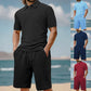 🔥New Hot Selling❤️‍🔥Men's Casual Shirt & Shorts 2-Piece Set