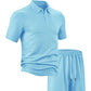 🔥New Hot Selling❤️‍🔥Men's Casual Shirt & Shorts 2-Piece Set