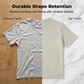 🔥LAST DAY 50% OFF ☀️Men's Solid Color Drop-Shoulder Set of four T-shirts