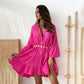 🔥New Hot Selling❤️‍🔥Women’s V Neck Babydoll Dress with Long Sleeves
