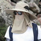 ⛰️🧢 Outdoor Mountaineering Sun Hat – UPF 50+, Breathable Mesh, Wide Brim, Foldable. Perfect for Hiking, Fishing, or Beach! ☀️🌲🎣