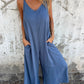 🏖️Summer Cool Deal: ONLY ￡19.99!!🌷👗Women's Casual Loose Cotton and Linen Jumpsuit with Pockets