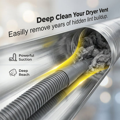 🔥New Hot Selling-50% Off!!🏆Dryer Vent Cleaning Vacuum Attachment