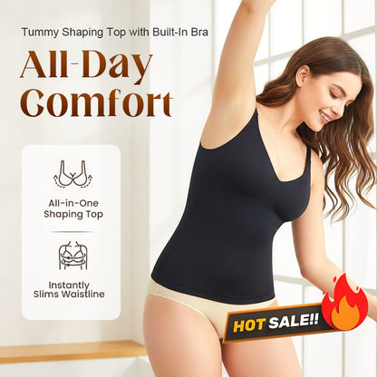 🌞Summer Limited time 50% off !-Women's Tummy Shaping Top with Built-In Bra