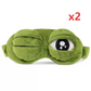 💙Hot SALE 50% OFF💙Soft Funny Frog 3D Sleep Mask