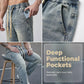 👖Men's All-Season Wide-Leg Drawstring Jeans👖