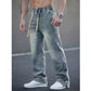 👖Men's All-Season Wide-Leg Drawstring Jeans👖