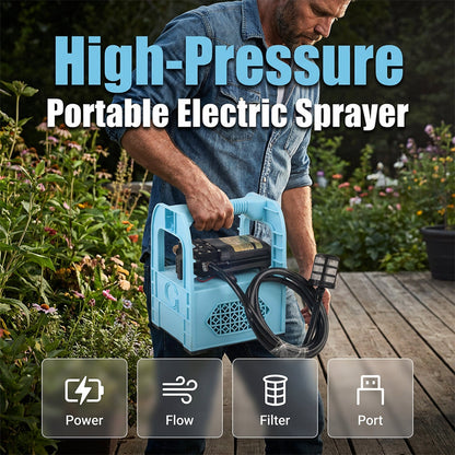🔥New Hot Selling-50% Off!!🏆Portable High-Pressure Electric Sprayer