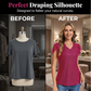 Women's V-Neck Butterfly Sleeve Sequin Top