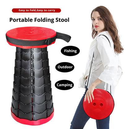 Adjustable Telescopic Stool Portable Folding Chair
