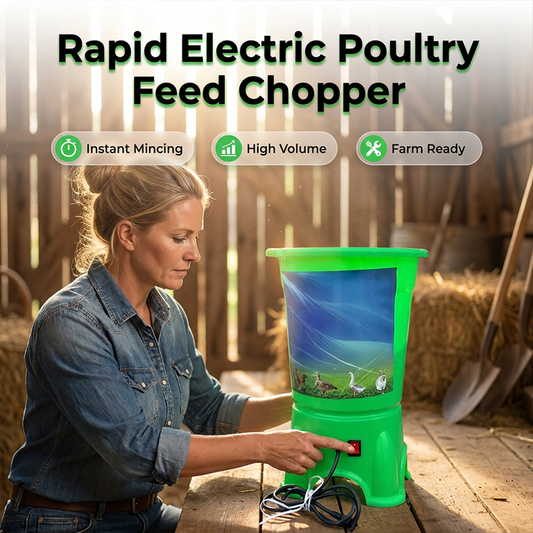 Electric poultry feed grinder