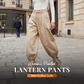 Women's Pleated Lantern Pants with Ruffled Cuffs