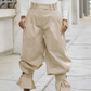 Women's Pleated Lantern Pants with Ruffled Cuffs