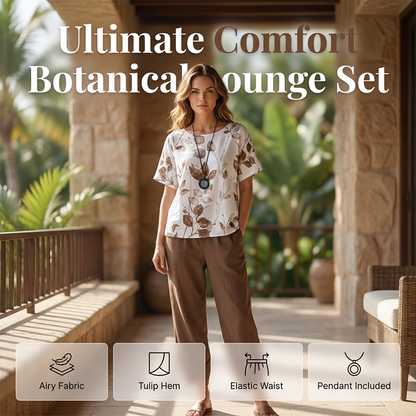 Effortless Printed Tee Set
