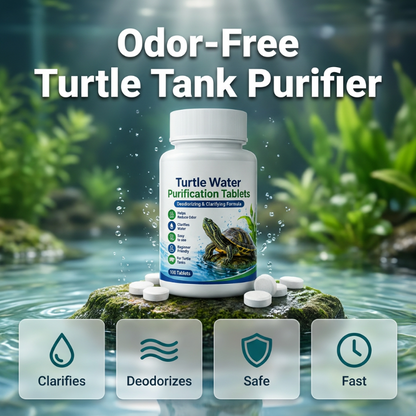 Professional water purification tablets for turtle aquariums