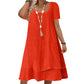 Women's Casual Loose Fit Short Sleeve Dress