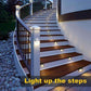 ☀️ Solar Deck Lights | Warm Step & Patio Glow