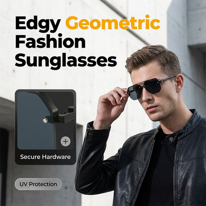 Men's Stylish Geometric Polygon Sunglasses
