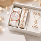 Women's 5-Piece Watch Jewelry Set