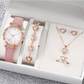 Women's 5-Piece Watch Jewelry Set