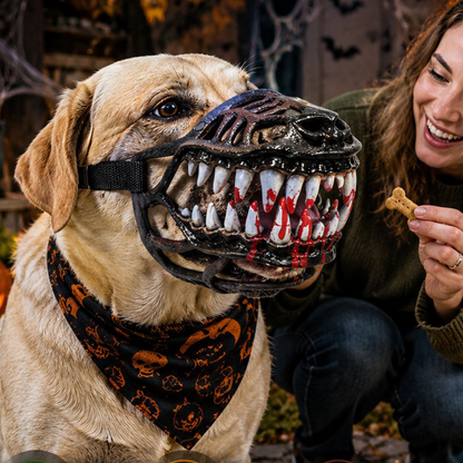 Halloween Realistic Spoof Pet Muzzle