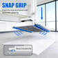 Hands-Free Flat Mop with Universal Cloth Clamp