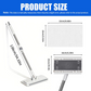 Hands-Free Flat Mop with Universal Cloth Clamp