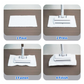 Hands-Free Flat Mop with Universal Cloth Clamp
