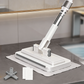 Hands-Free Flat Mop with Universal Cloth Clamp